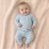 Sugar + Maple Bamboo Two-Piece Jogger Set | Light Blue