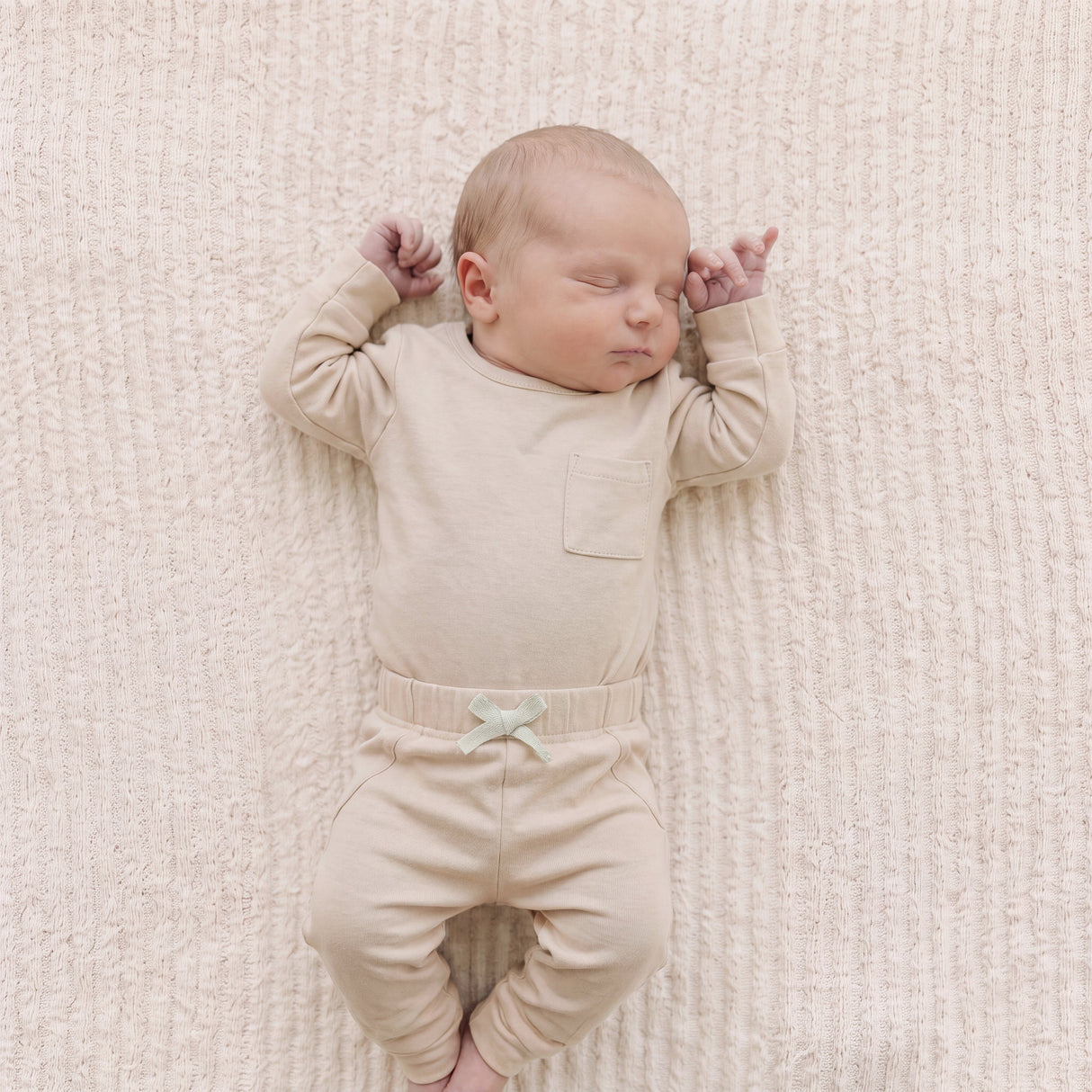 Sugar + Maple Bamboo Two-Piece Jogger Set | Wheat
