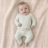 Sugar + Maple Bamboo Two-Piece Jogger Set | Spring Green