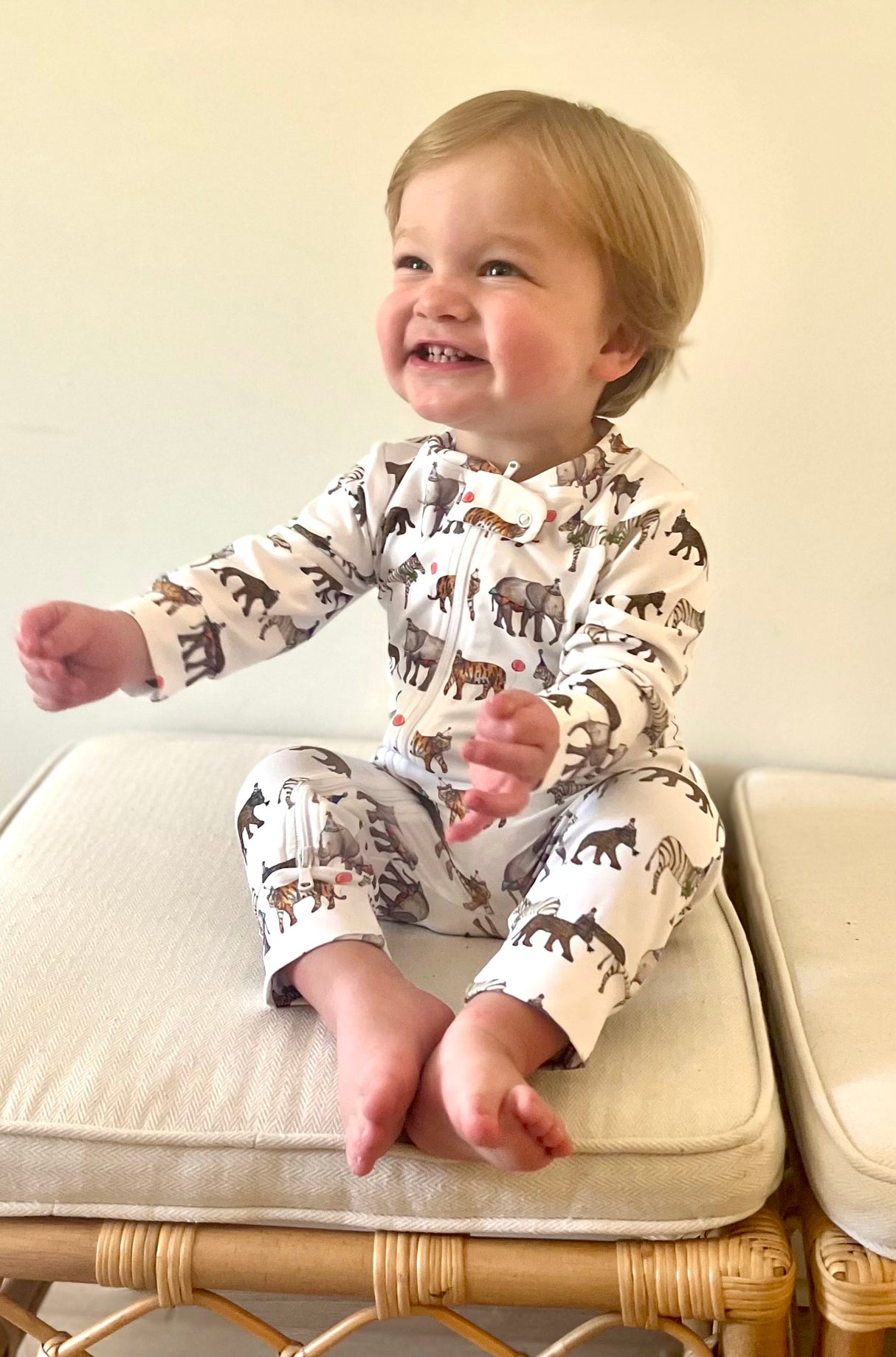 Party Animal Zip Pajamas