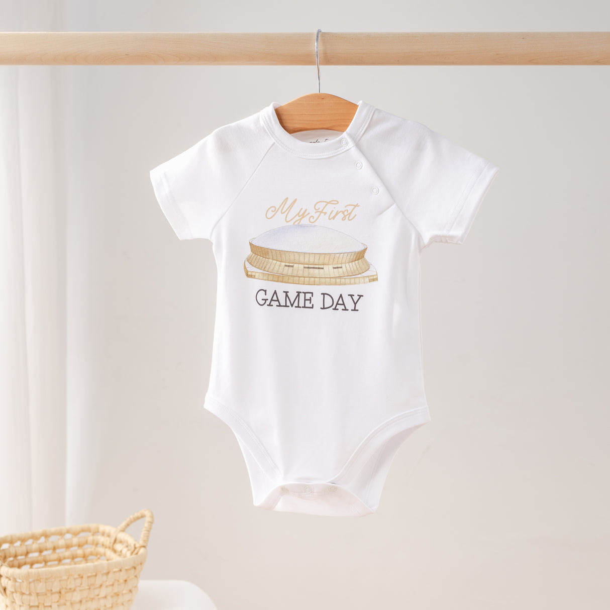 LSU My First Game Day Organic Cotton Onesie