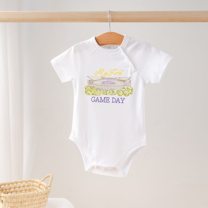 LSU My First Game Day Organic Cotton Onesie