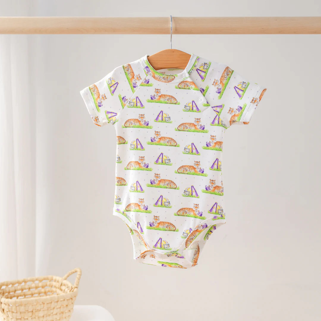 LSU Mascot Mania in Louisiana Organic Cotton Onesie