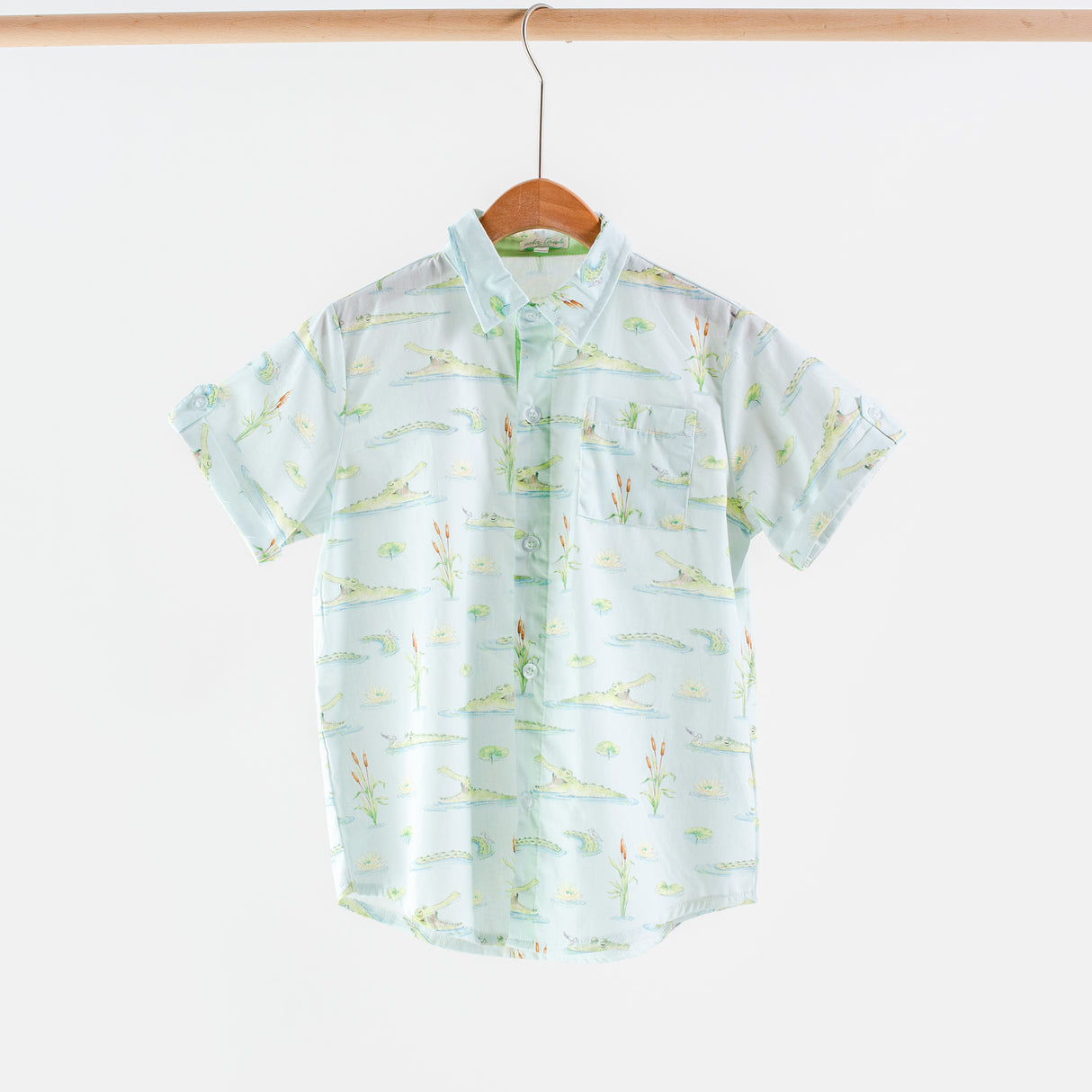 Nola Tawk Gator Games Short Sleeve Collared Shirt