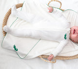 Goosies Pip Alligator Embroidered Bamboo Blanket