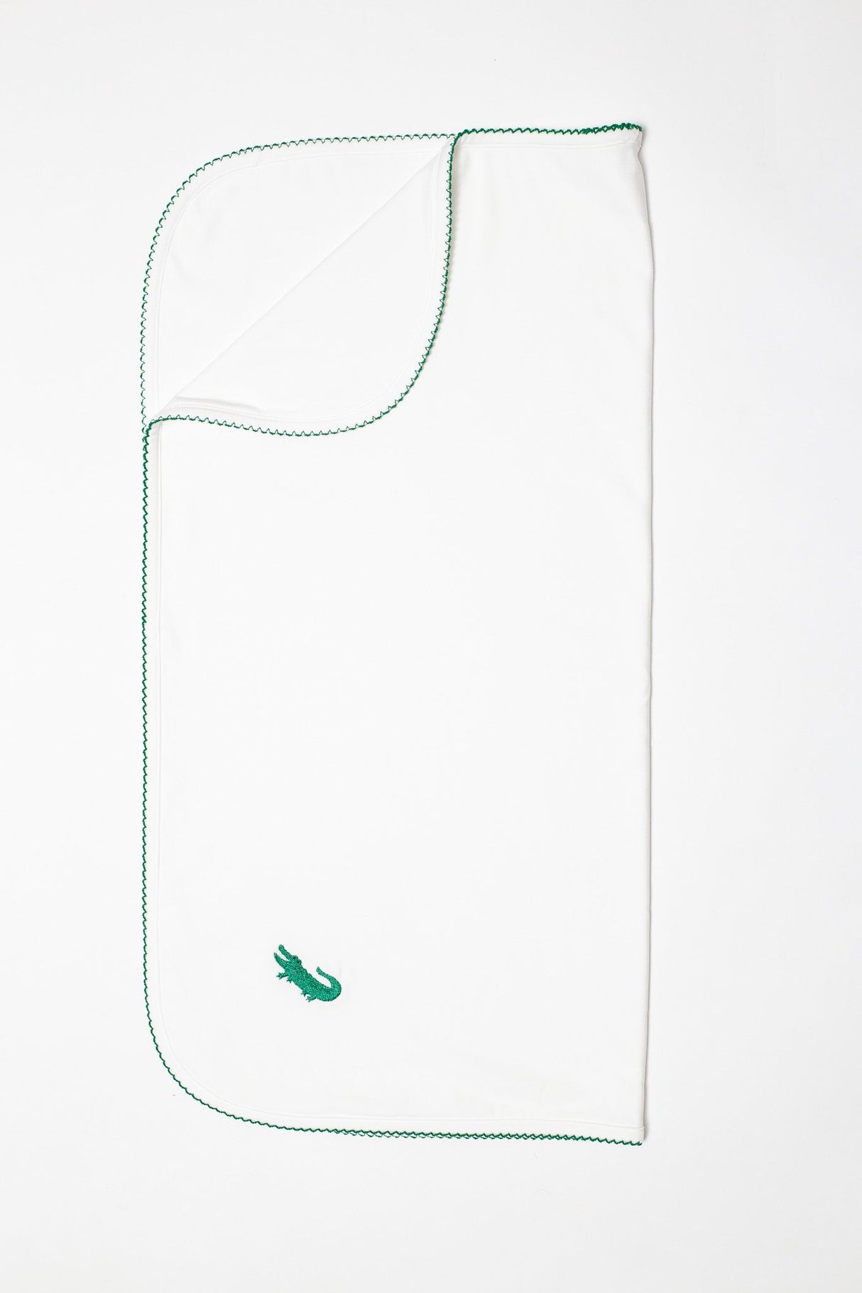 Goosies Pip Alligator Embroidered Bamboo Blanket