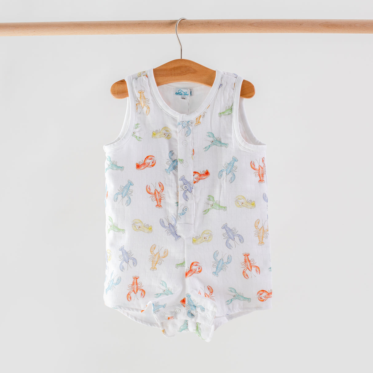 Nola Tawk Colorful Claws Organic Muslin Shortall