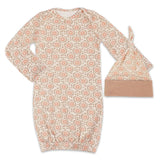 Everly Grey Bohemian  Anelise 5-Piece Mom and Baby Matching Gift Set | Adult Pajama Set Newborn Gown and Hat Set