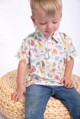 Goosies Zoo Crew Bamboo Short Sleeve Polo Shirt