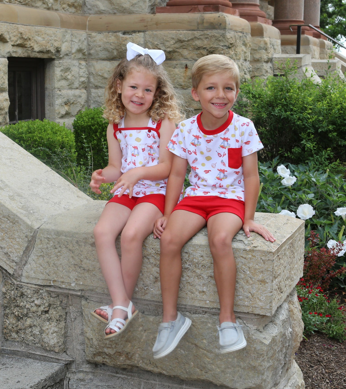 Baby Loren Lil'Cajun Pima Short Set