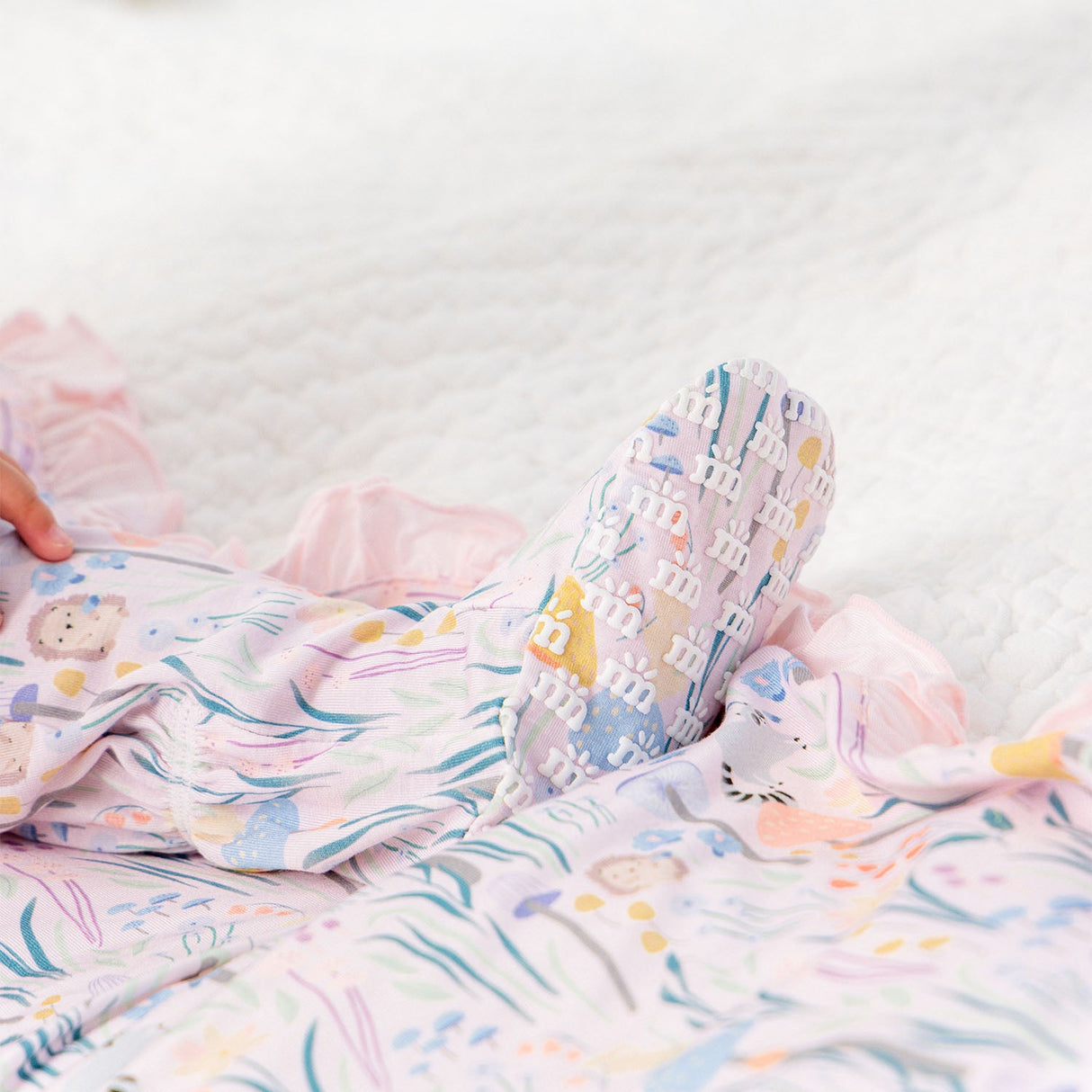 Magnetic Me Shroom & Bloom Modal Footie w/ Ruffles