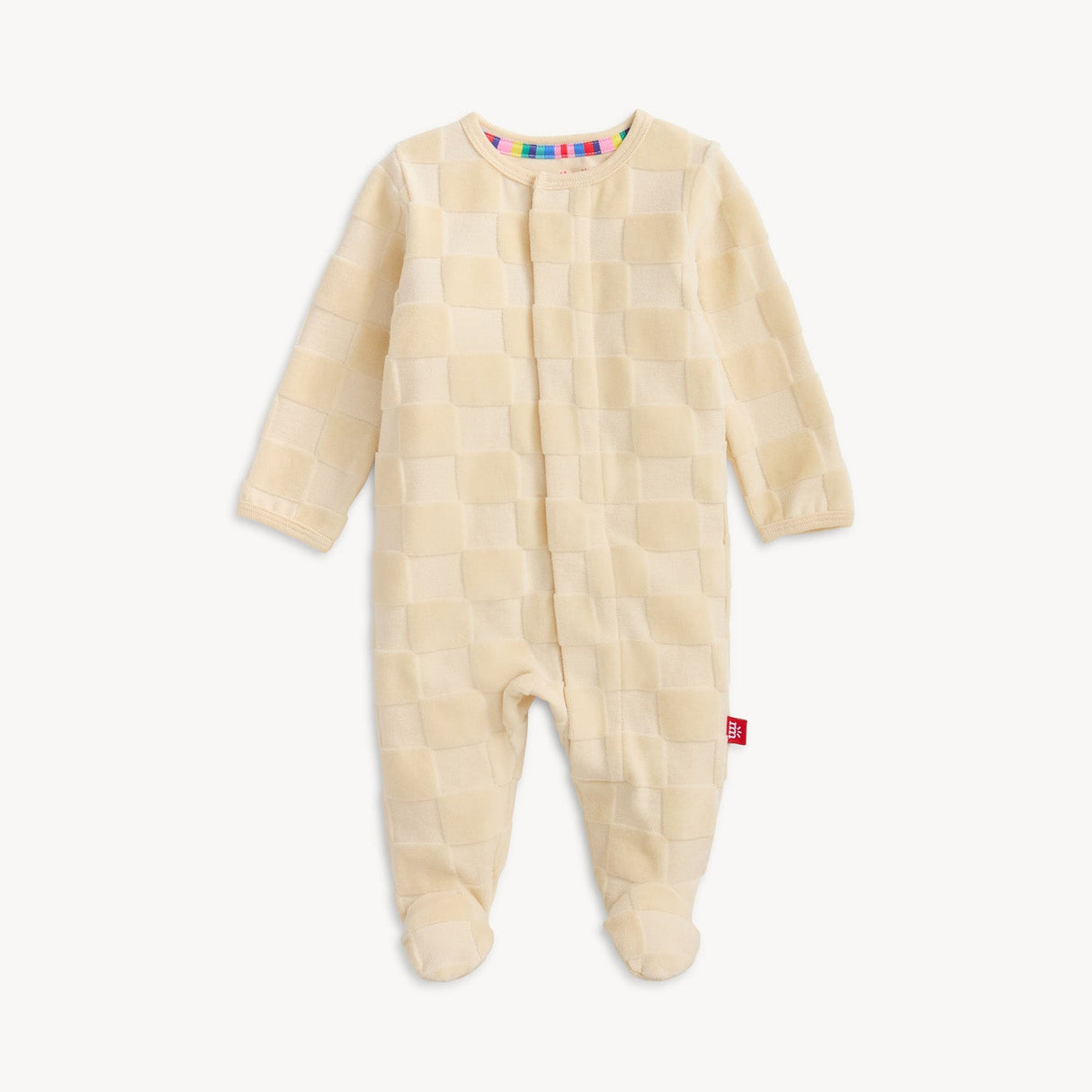 Magnetic Me Checker Velour Footie