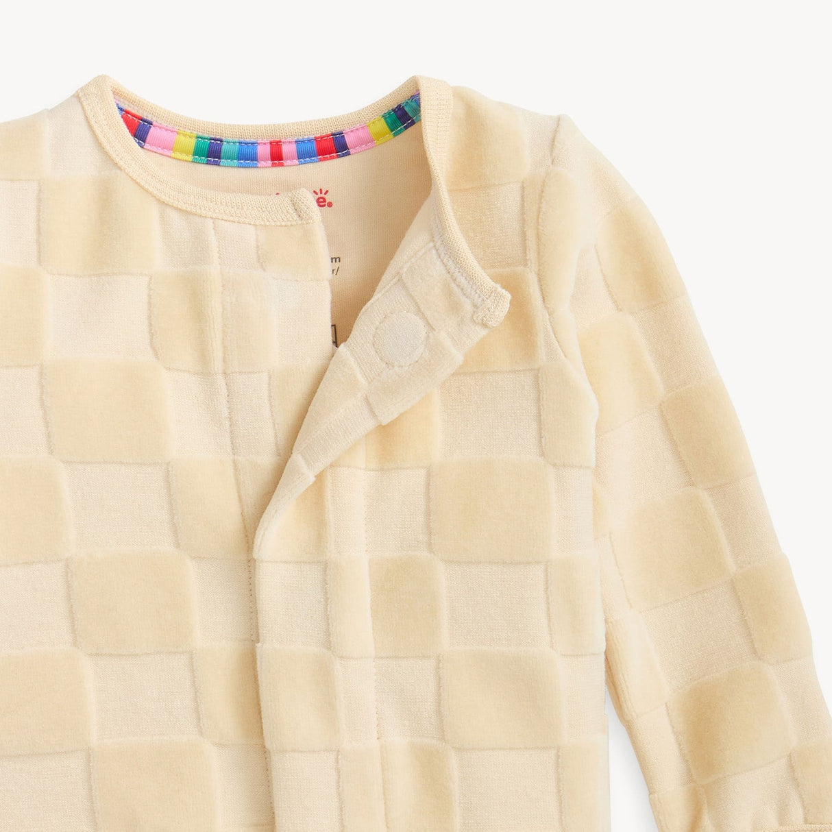 Magnetic Me Checker Velour Footie