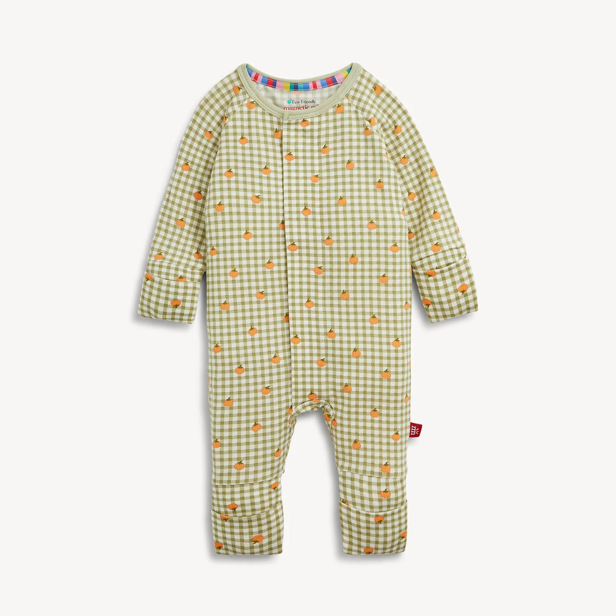 Magnetic Me Pumpkin Plaid Modal Convertible Coverall