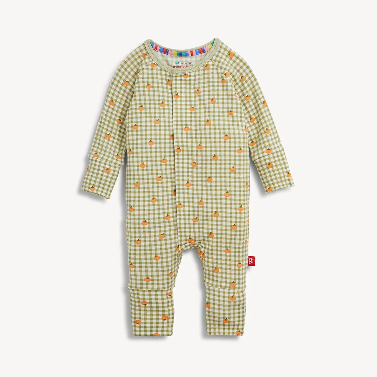 Magnetic Me Pumpkin Plaid Modal Convertible Coverall