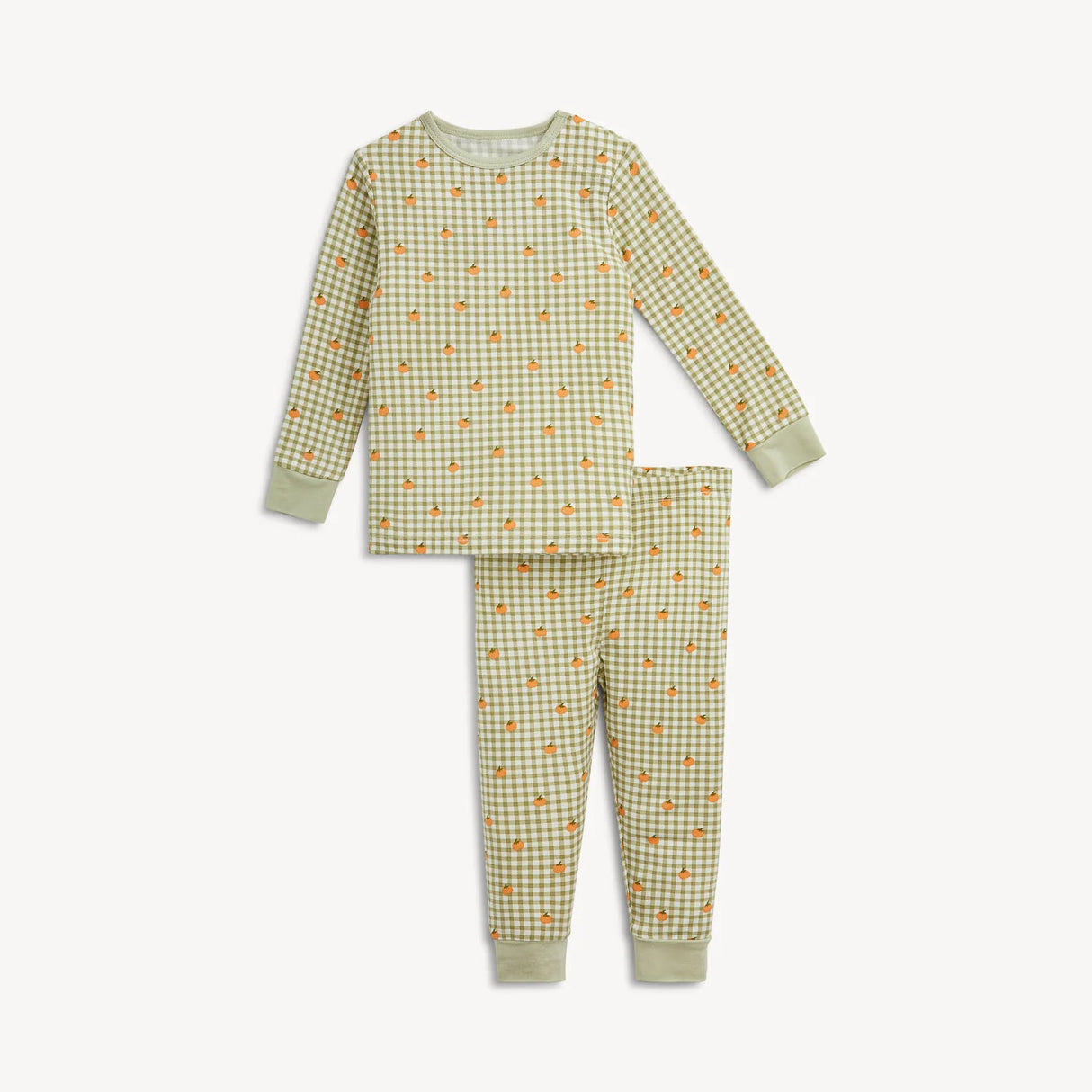 Magnetic Me Pumpkin Plaid Modal Long Sleeve Two Piece Pajamas