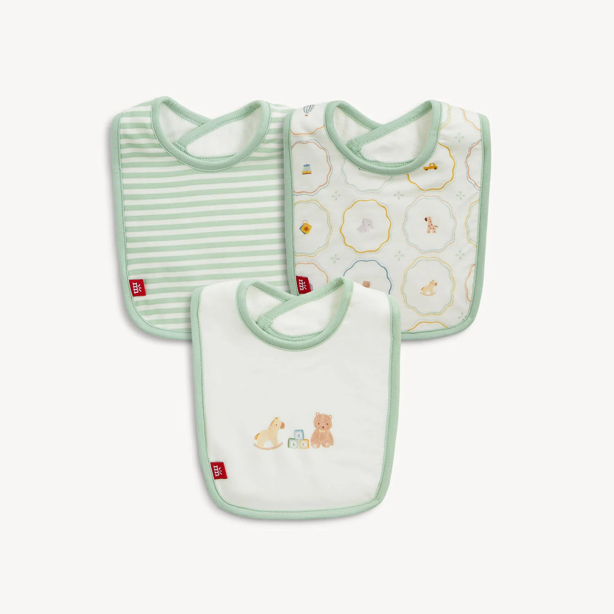 Magnetic Me Nursery Magic Cream Modal Magnetic Bib 3-pack