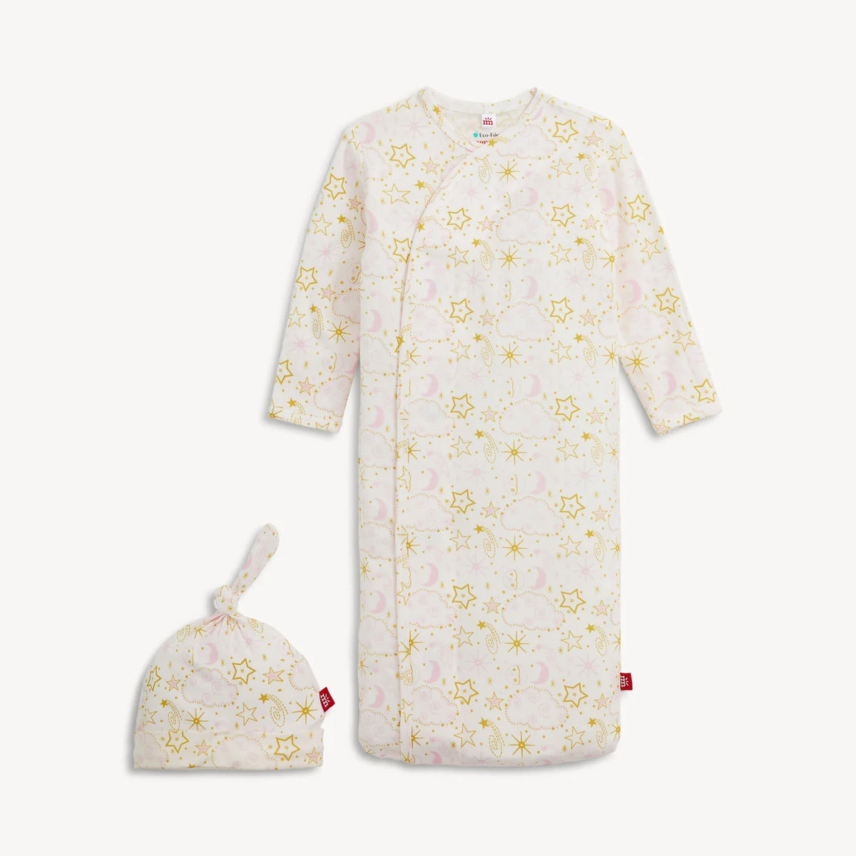 Magnetic Me Star Signs Pink Modal Gown + Hat Set | NB-3M