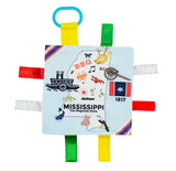 Baby Jack Mississippi State Baby Learning Crinkle Tag Toy