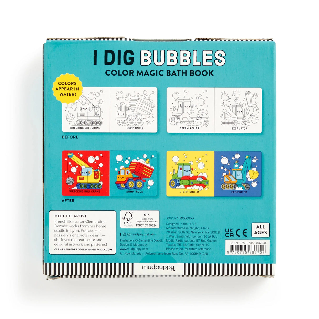 I Dig Bubbles | Color Magic Bath Book