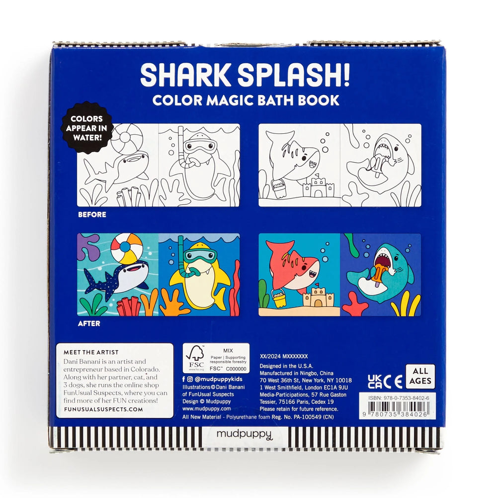 Shark Splash | Color Magic Bath Book
