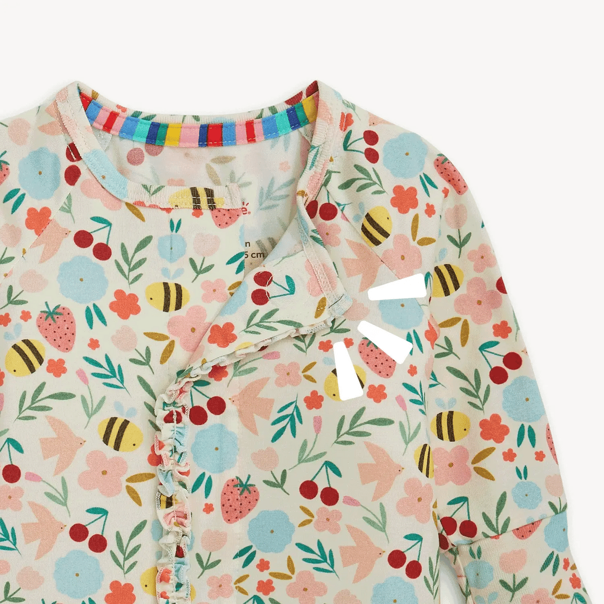 Magnetic Me Honey Blossom Ruffle Modal Magnetic Convertible Coverall