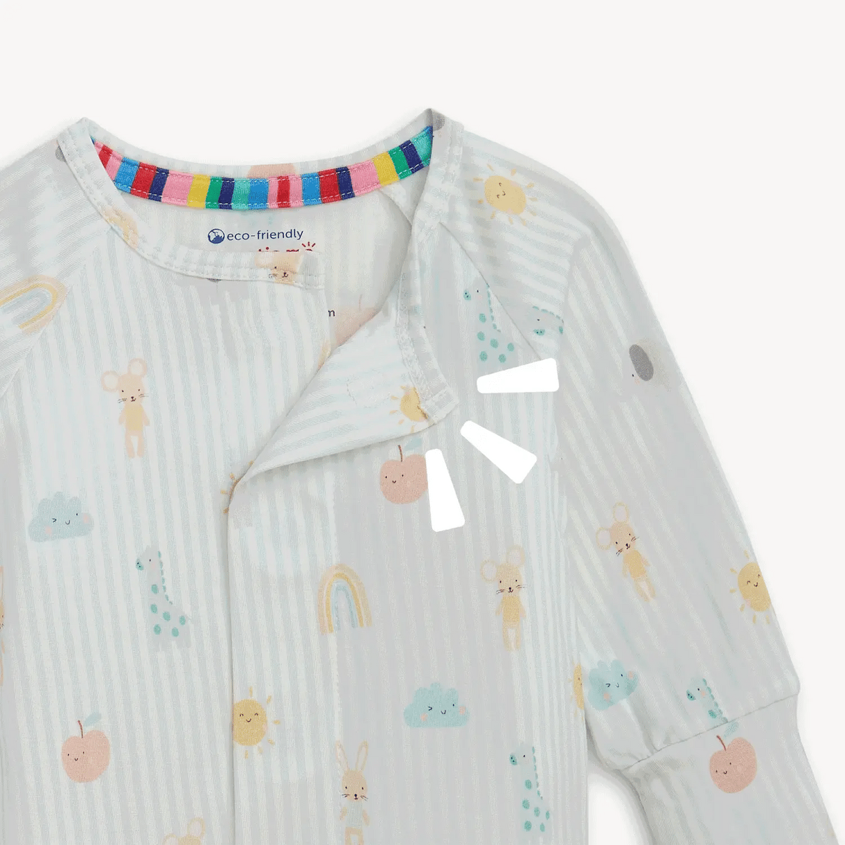 Magnetic Me Lullaby Sky Blue Modal Magnetic Convertible Coverall