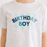 Sweet Wink Birthday Boy Checker Sleeve T-Shirt