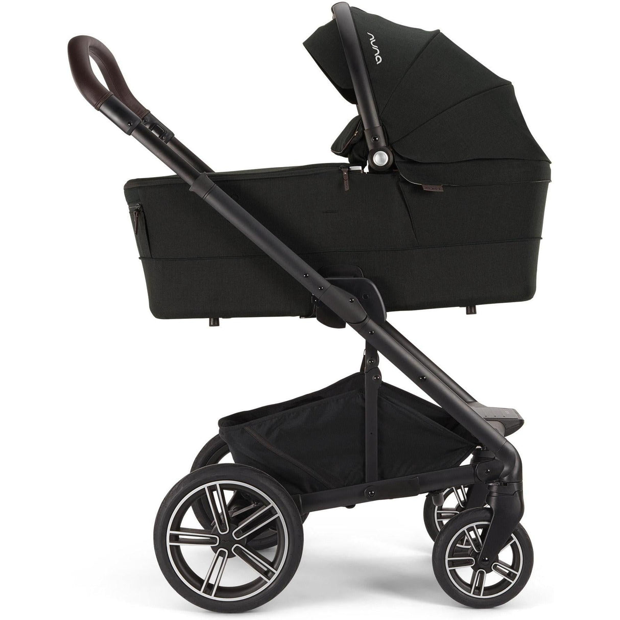 Nuna MIXX Series Bassinet + Stand | Caviar (Chocolate)