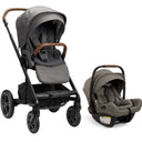 Nuna MIXX Next with Magnetic Buckle + PIPA Aire RX Infant Car Seat with Relx base Travel System