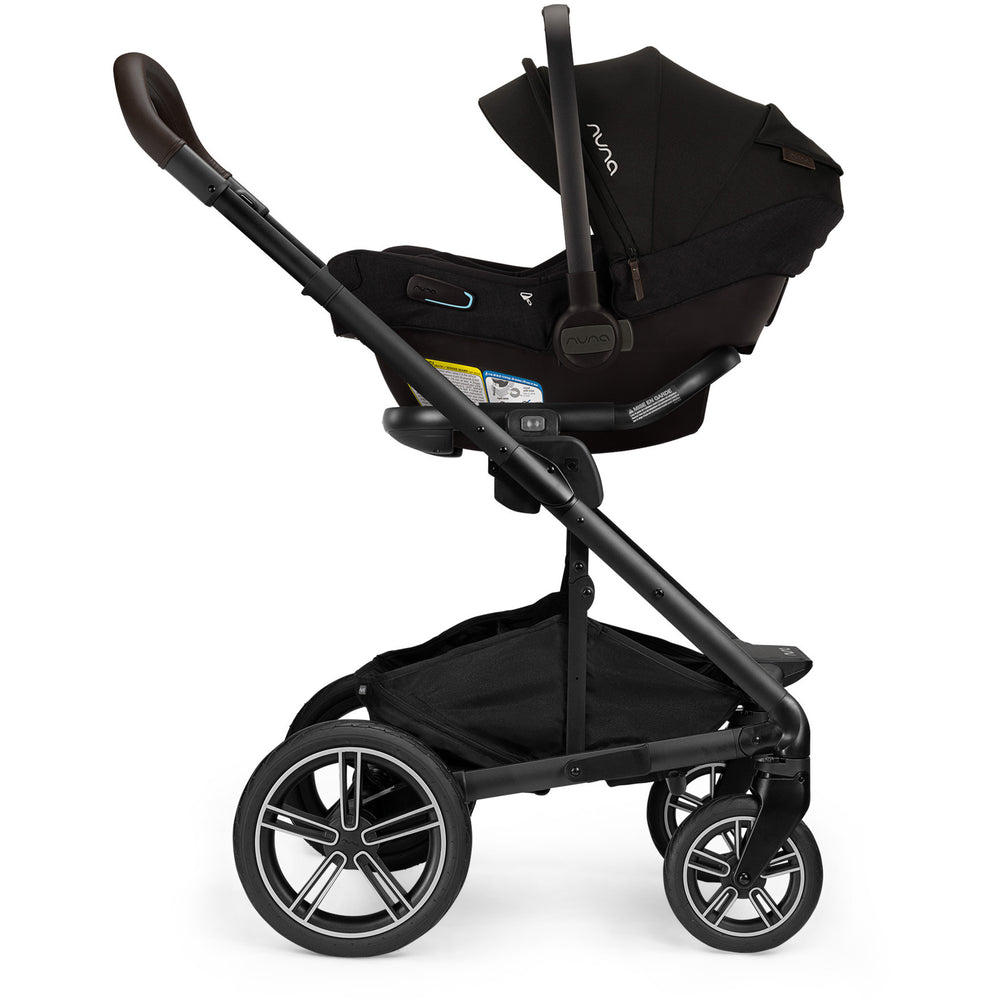 Nuna MIXX Next with Magnetic Buckle + PIPA Aire RX Infant Car Seat with Relx base Travel System