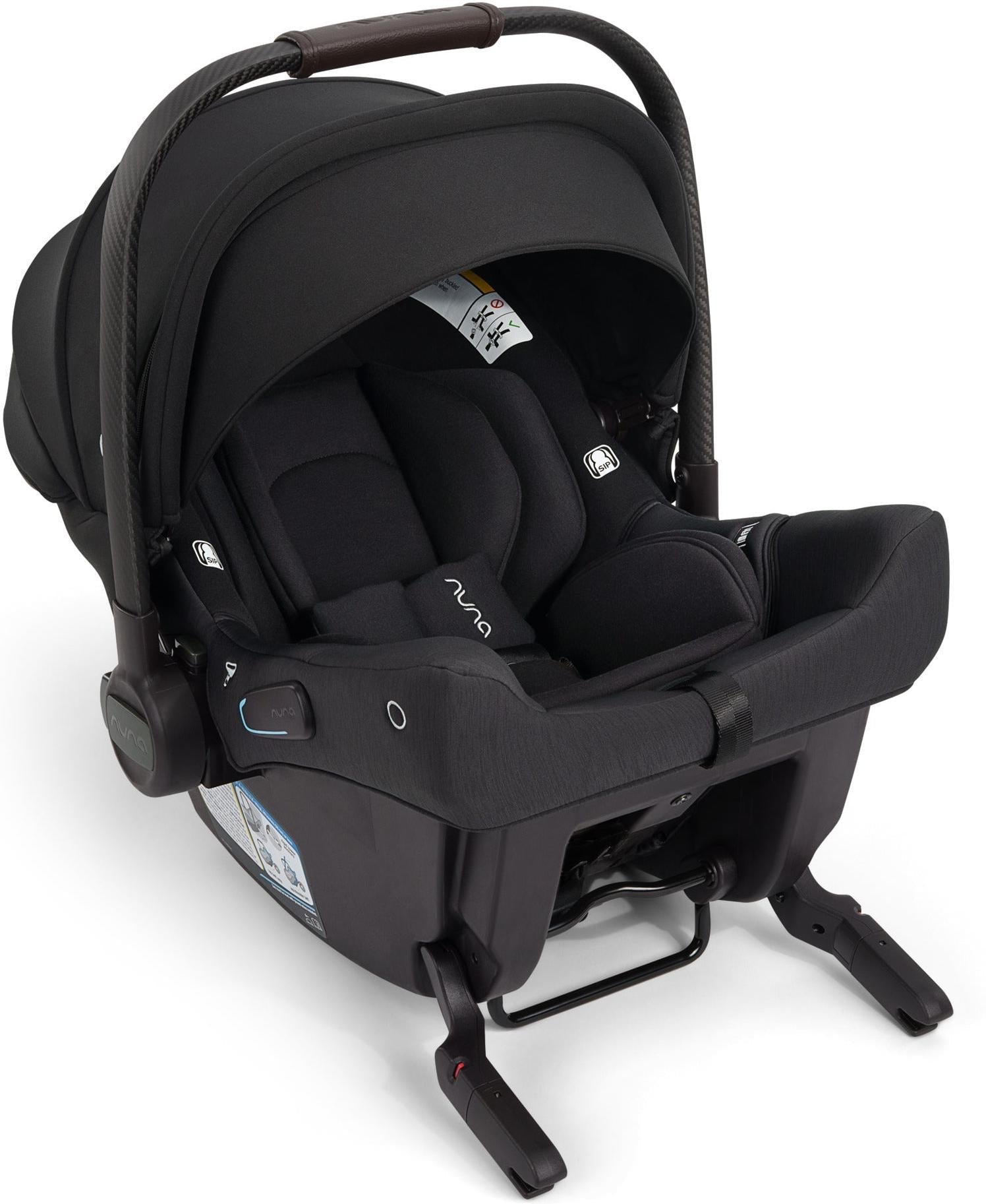 NUNA TRIV LX stroller + Pipa URBN car seat Travel System | Caviar