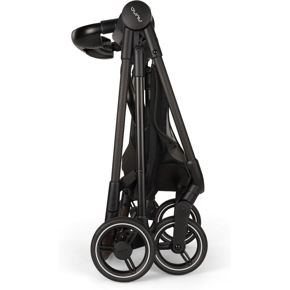 NUNA Flex System Stroller Frame + PIPA Series Car Seat Adapter | Caviar