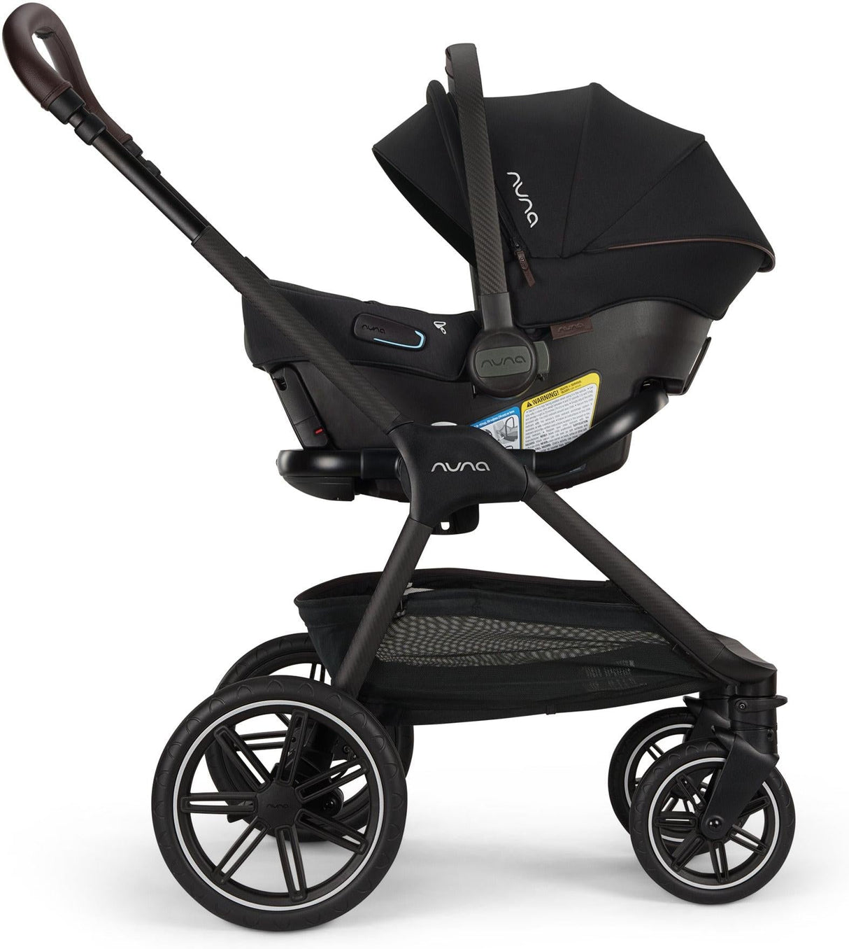 NUNA TRIV LX  stroller + Pipa URBN car seat Travel System | Caviar