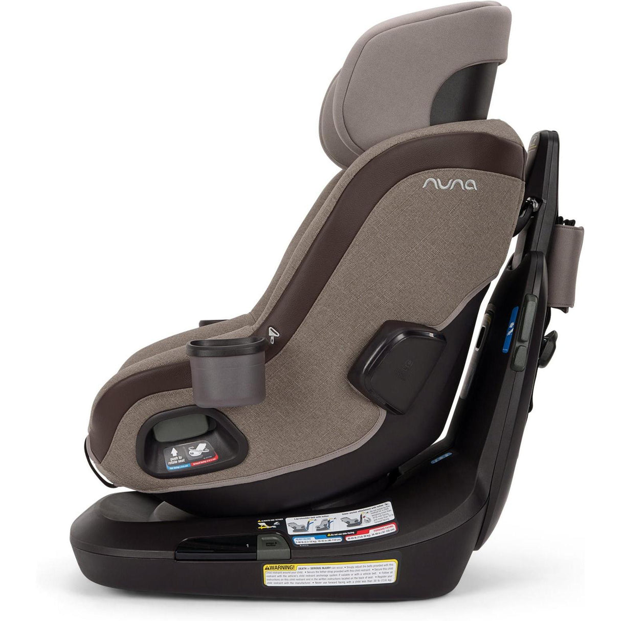 NUNA REVV Maxx Rotating Convertible Car Seat with cupholder