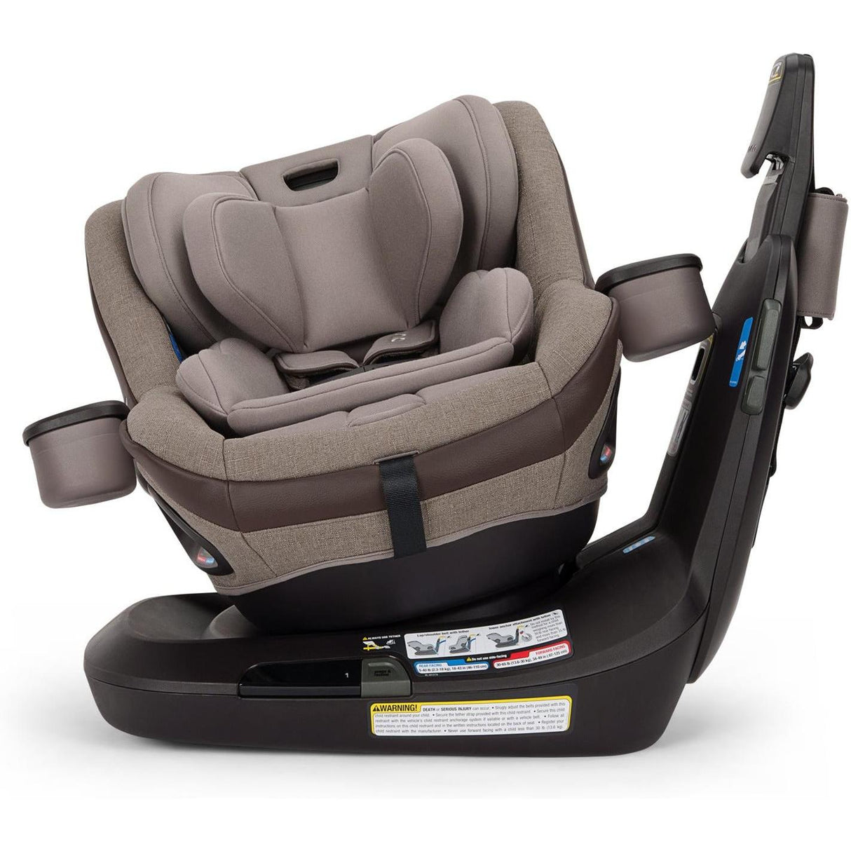 NUNA REVV Maxx Rotating Convertible Car Seat with cupholder