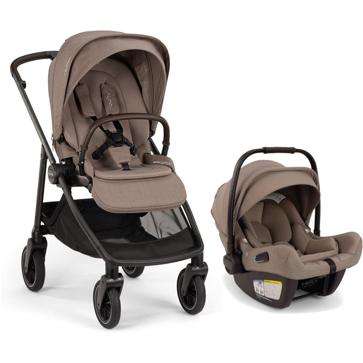 NUNA Swiv Stroller + Pipa Aire RX with RELX base Travel System