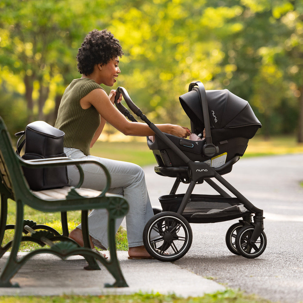 NUNA TRIV LX  stroller + Pipa URBN car seat Travel System | Caviar