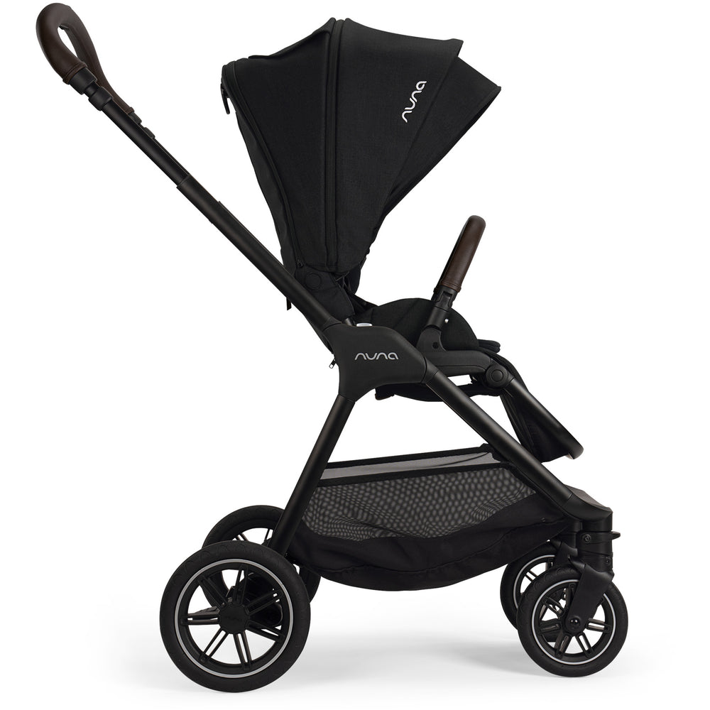 NUNA Triv Next Stroller + Pipa RX with RELX Base Travel System Bundle | Caviar (Cognac) | No Shipping
