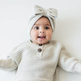 Kyte Chunky Knit Bow Headbands | Oat