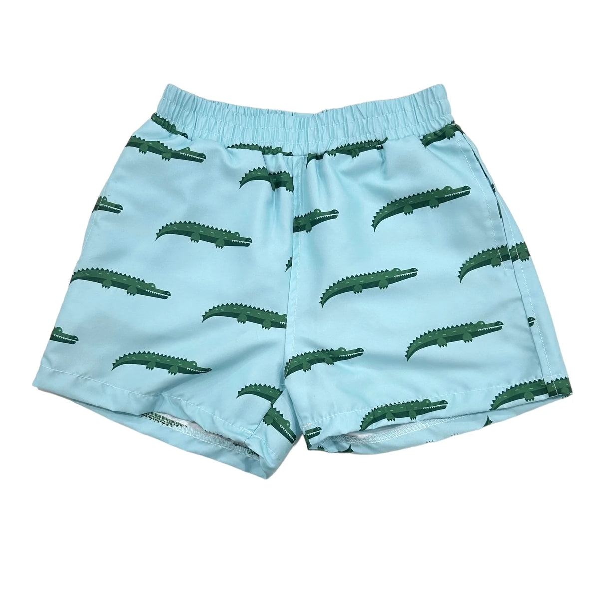 Sugar Bee Clothing Blue Alligator Boy Summer Swim Shorts