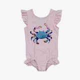 Velvet Fawn Sequin Crab Rosalie Swimsuit