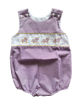 LSU Smock Purple Gingham Uni Bubble