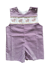 LSU Purple Gingham Smock Shortall
