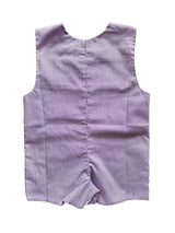 LSU Purple Gingham Smock Shortall