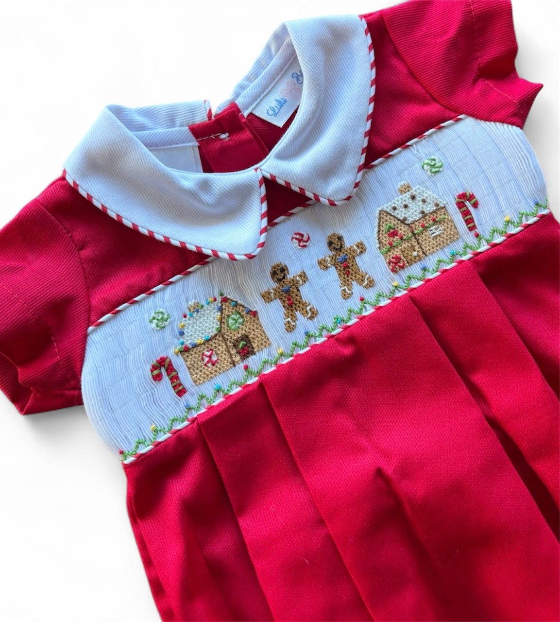 Blake Gingerbread Smock Red Bubble