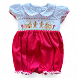Rosie Gingerbread Smock Red Bubble