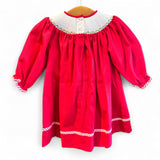 Emma Gingerbread Smock Red Bishop Dress