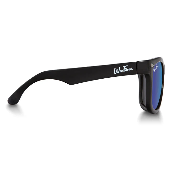 WeeFarers Polarized Children's Sunglasses | Black with Ocean Blue