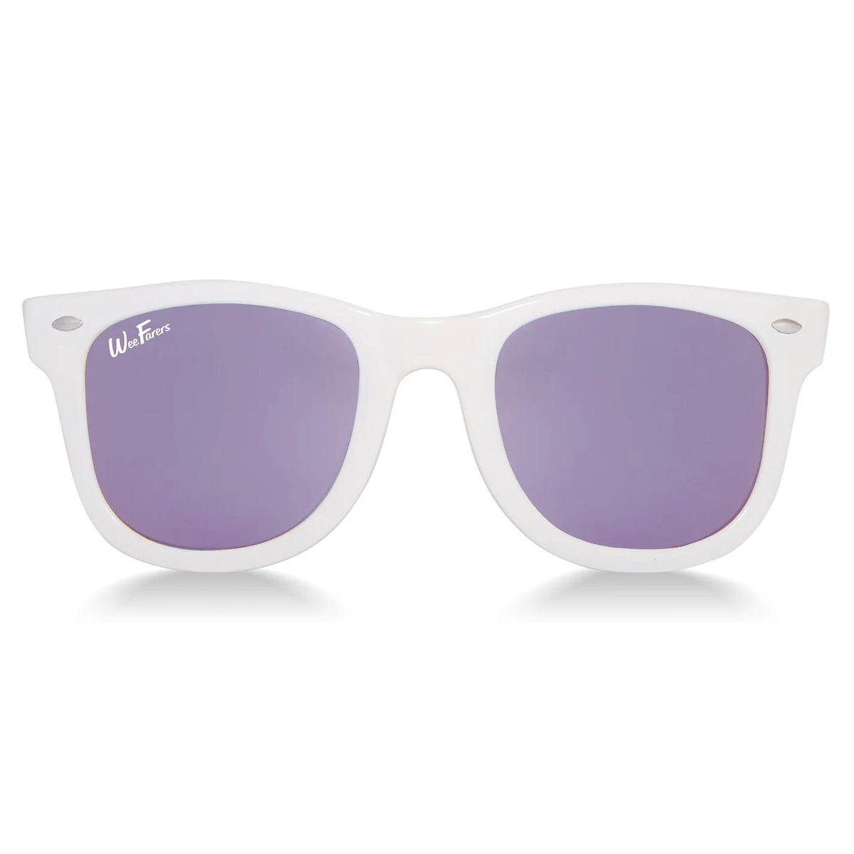 WeeFarers Polarized Children's Sunglasses | White with Purple